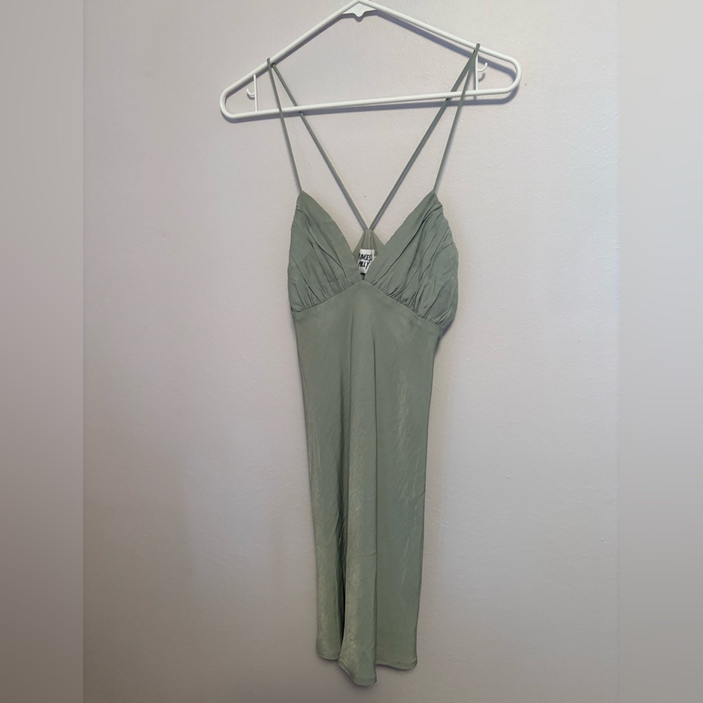 Princess Polly Sage Green Mini Dress